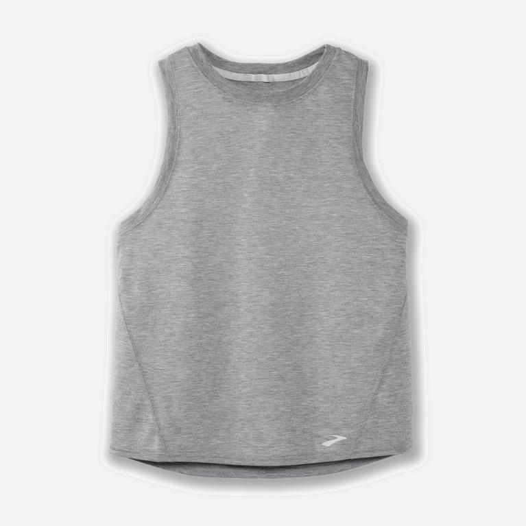 Brooks Distance - Camiseta Sin Mangas Mujer - Gris (TL0762839)